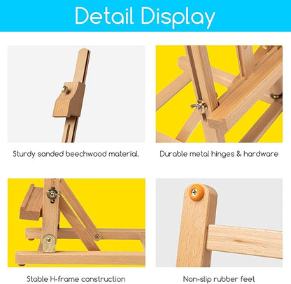MEEDEN Tabletop Easel for Painting H-Frame, Adjustable Painting & Display Table - Image 5