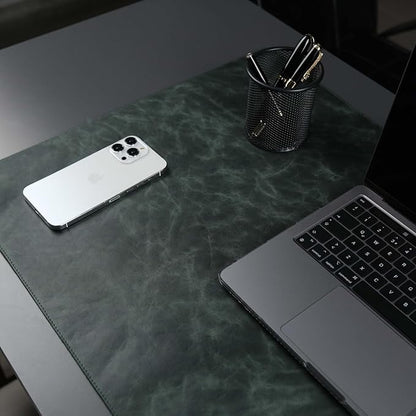 TORONATA Jersey Genuine Calfskin Leather Desk Pad, Office Desk Mat - Image 3