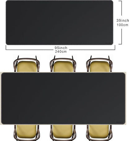 CENNBIE MAX240 94.5" x 39.4" Leather Desk Mat Protector, Extra Large Leather - Image 2