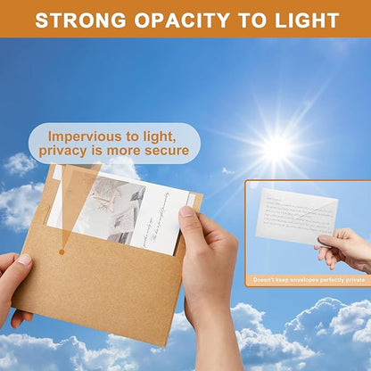 Silunkia 100 Packs Brown Blank Greeting Cards and Envelopes 4 x 6 Heavyweight - Image 6