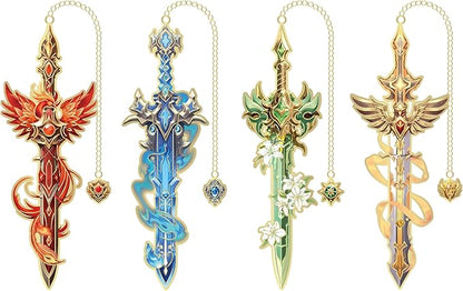 Fantasy Sword Bookmarks 4pcs by VYRANA