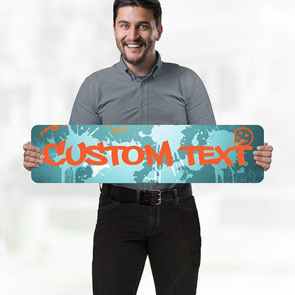 Custom Sign, Custom Street Sign, 11 Font Colors, 13 Font Styles, 4 Hole Options - Image 2
