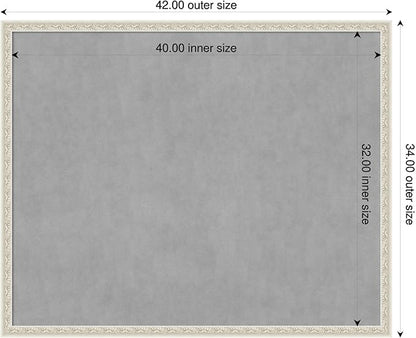 Amanti Art Silver Framed Magnetic Board 34x42 X-Large Vision Board - Image 2