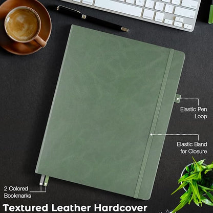 College Ruled Notebook, A4 Hardcover Leather Notebook - Image 5