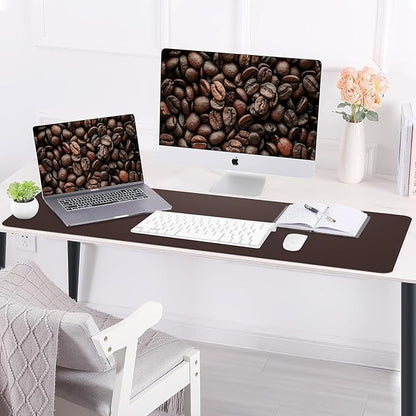 AFIING Leather Desk pad Protector, Large Non-Slip Office Desk Mat - Image 5