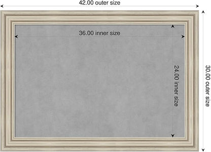 Amanti Art Silver Framed Magnetic Board 30x42 Large Vision Board - Image 2