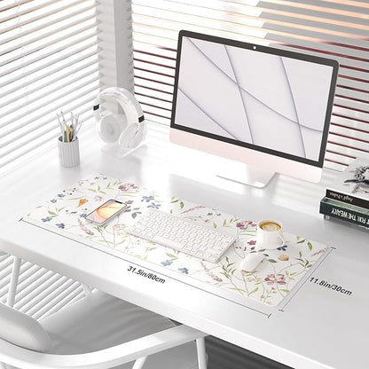 QIYI Floral Mouse Pad, Large Desk Mat - Image 2