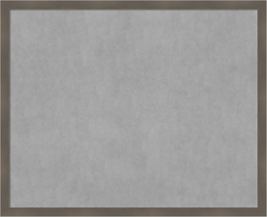 Amanti Art Grey Framed Magnetic Board 34x42 X-Large Vision Board by AmantiArt