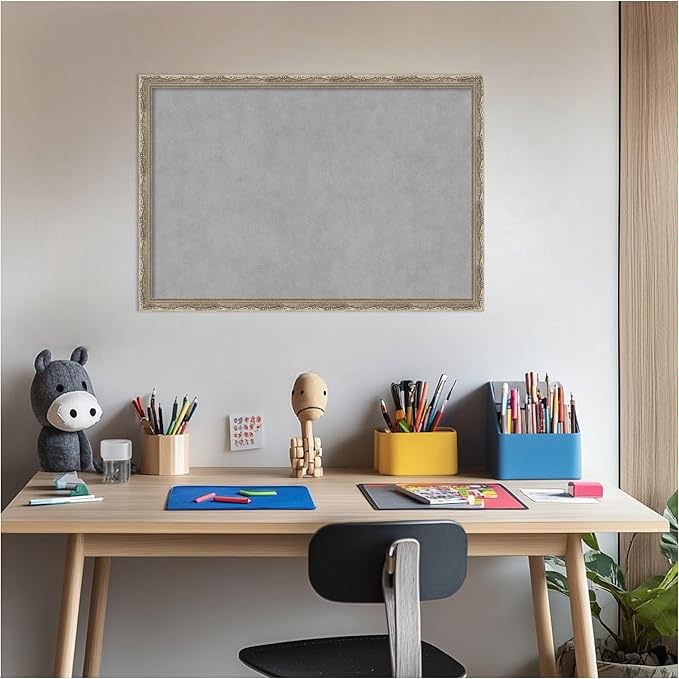 Amanti Art Silver Framed Magnetic Board 18x26 Medium Vision Board - Image 6