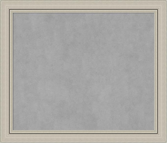 Amanti Art Silver Framed Magnetic Board 24x28 Medium Vision Board by AmantiArt