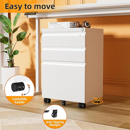 INTERGREAT 3 Drawer Filing Cabinet - Image 5