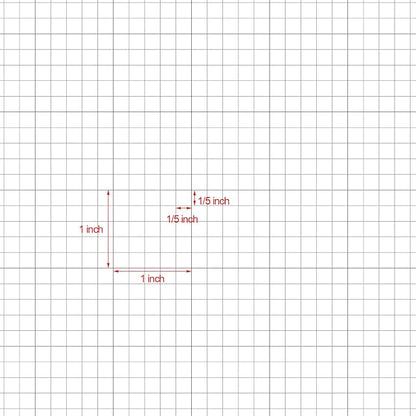 Fuyoooo 25 Sheet Graph Paper Pad 24" x 36" Large Graph 1" and 1/5" Ruled Grid - Image 3