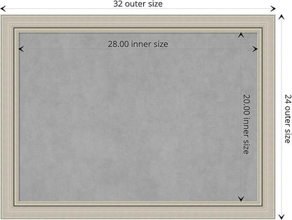 Amanti Art Silver Framed Magnetic Board 24x32 Medium Vision Board - Image 4