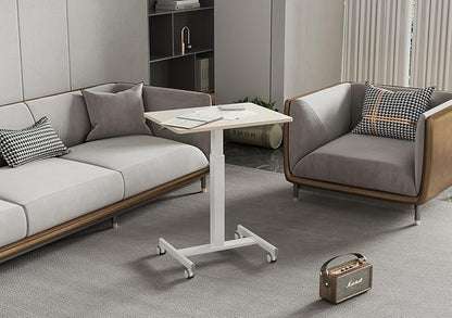 YDN Mobile Mobile Standing Desk, Adjustable Height Portable Laptop Desk - Image 9