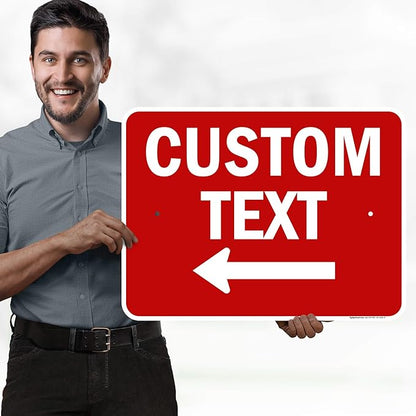 Custom Arrow, Custom Directional Sign, Left Arrow, 18x24 Inches, Rust Free .063 - Image 2
