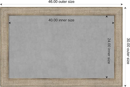 Amanti Art Silver Framed Magnetic Board 30x46 Large Vision Board - Image 4
