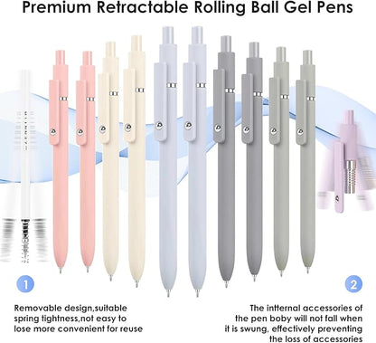 Donyang 10PCS Gel Pens Black Ink Fine Point Pens - Image 4