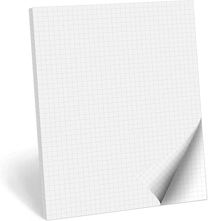 321Done Double Sided Graph Paper Notepad, 0.25 Grid, Made in The USA, Quad by 321Done