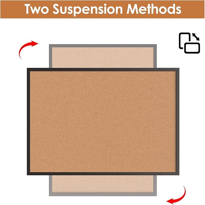 Board2by 2-Pack Cork Board Bulletin Board 24 x 36, Office Board - Image 6