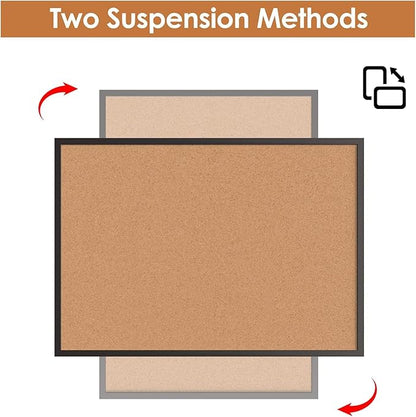 Board2by 2-Pack Cork Board Bulletin Board 18“ x 24”, Office Board - Image 6