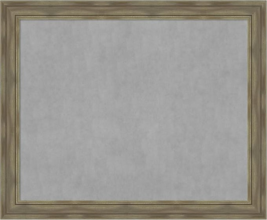 Amanti Art Grey Framed Magnetic Board 38x46 X-Large Vision Board by AmantiArt