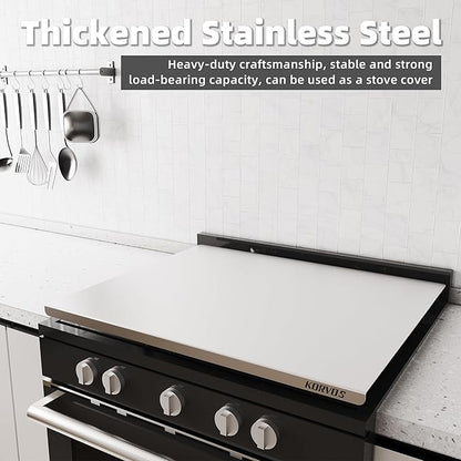 KORVOS 304 Stainless Steel Cutting Board, 23.6" x 19.6" Large Size Stainless - Image 7