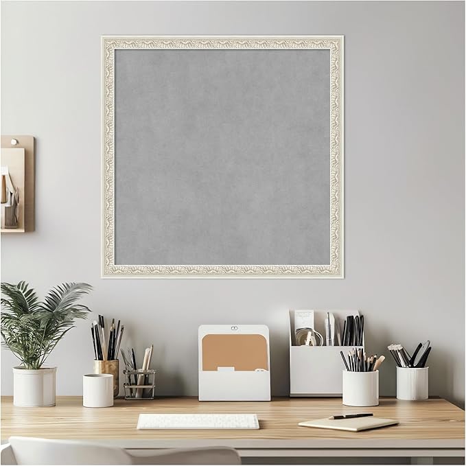 Amanti Art Silver Framed Magnetic Board 22x22 Medium Vision Board - Image 6