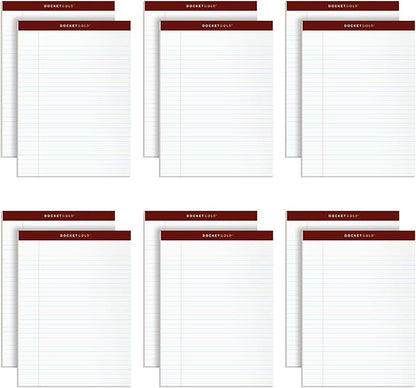 TOPS Legal Pads, 12 Pack, Premium Docket Gold Note Pad Bulk Pack, 50 Legal by TOPSProducts