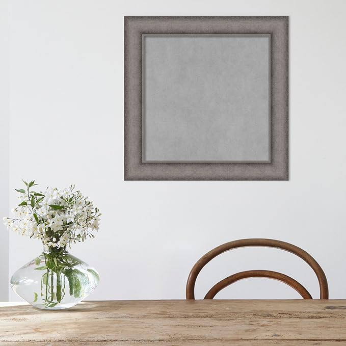 Amanti Art Grey Framed Magnetic Board 20x20 Small Vision Board - Image 5