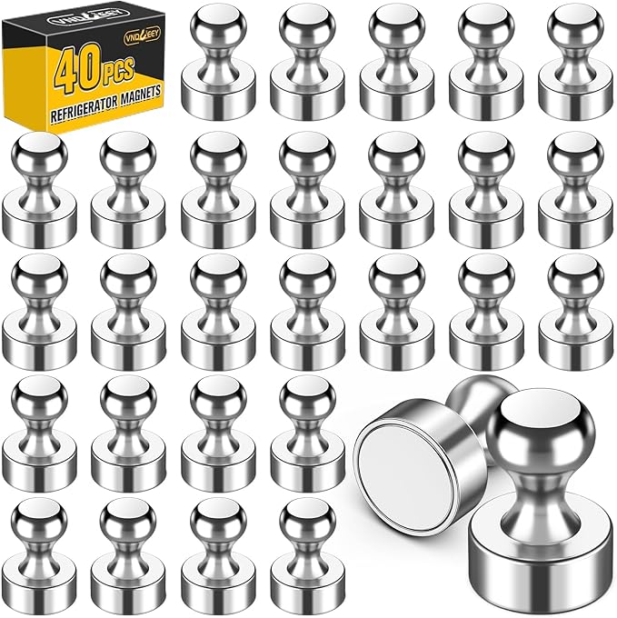 VNDUEEY 40Pcs Fridge Magnet, Refrigerator Magnets Adults, Small Strong Magnets by VNDUEEY