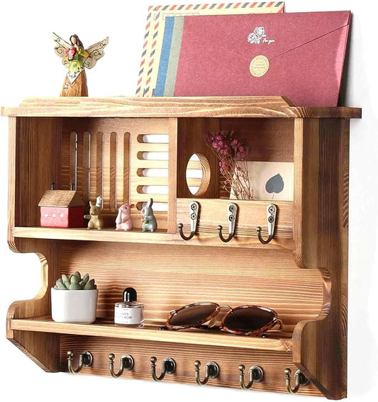 Mutsault Key Holder for Wall, Mail Organizer Wall Mounted by Mutsault