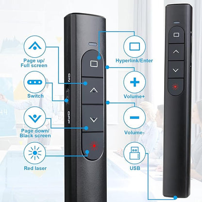 （4 Units） Wireless Presenter Remote, Presentation Clicker - Image 2