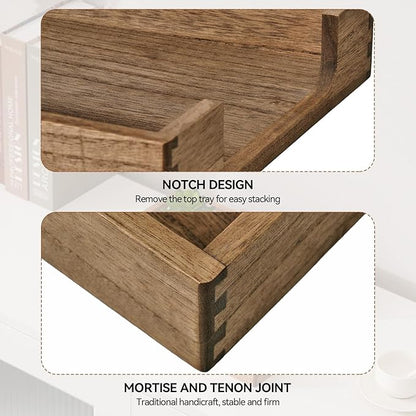 Kirigen Wood Letter-Size Tray Single-Tier- Wooden Tones Collection Front-Load - Image 3