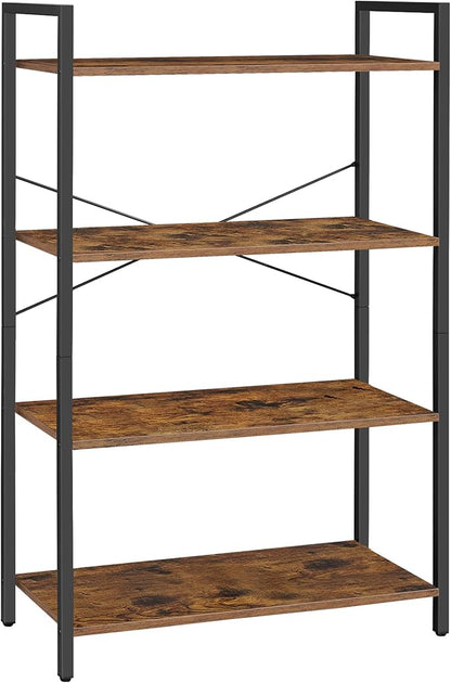 VASAGLE 4-Tier Tall Bookshelf, Large Bookcase - Image 7