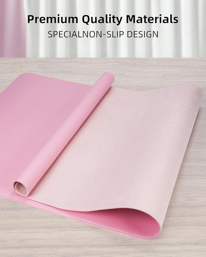 Leather Desk Pad Protector, Desk Mat, Large Mouse Pad, Non-Slip Desk Pad - Image 2