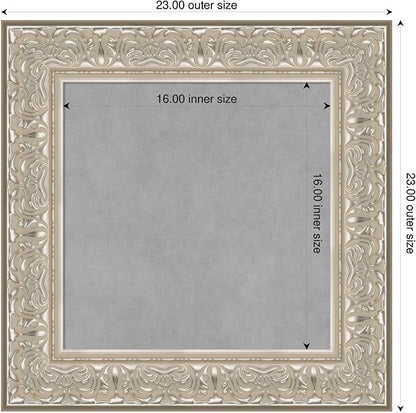 Amanti Art Silver Framed Magnetic Board 23x23 Small Vision Board - Image 2