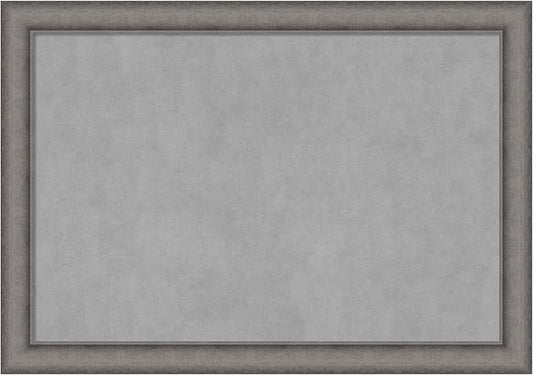 Amanti Art Grey Framed Magnetic Board 28x40 Large Vision Board by AmantiArt