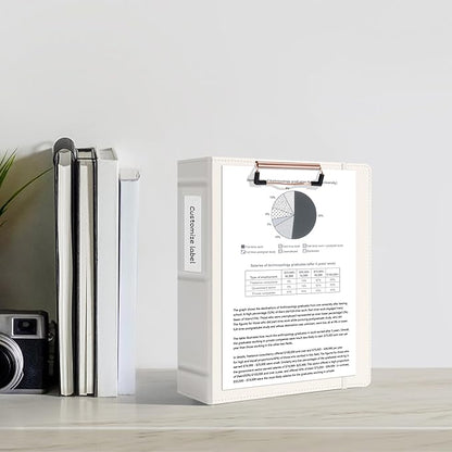 Ospelelf Mini Binder 3 Ring 2 Inch, Professional Clipboard Dividers - Image 2