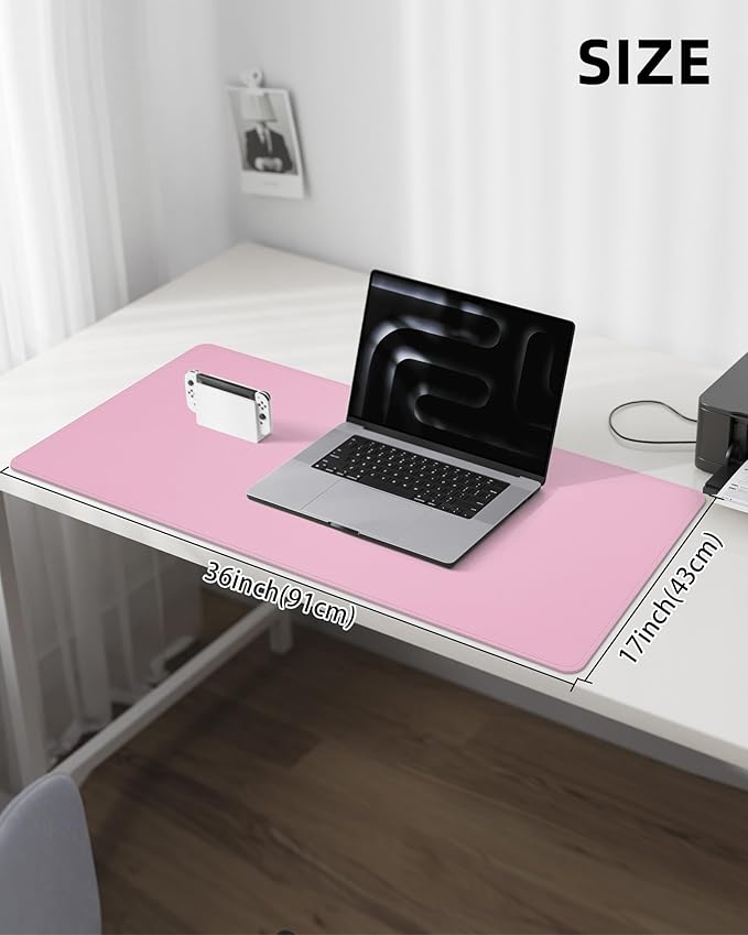 Leather Desk Pad Protector, Desk Mat, Large Mouse Pad, Non-Slip Desk Pad - Image 5