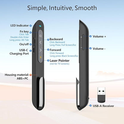 Norwii Rechargeable Bluetooth Presentation Clicker - Image 7