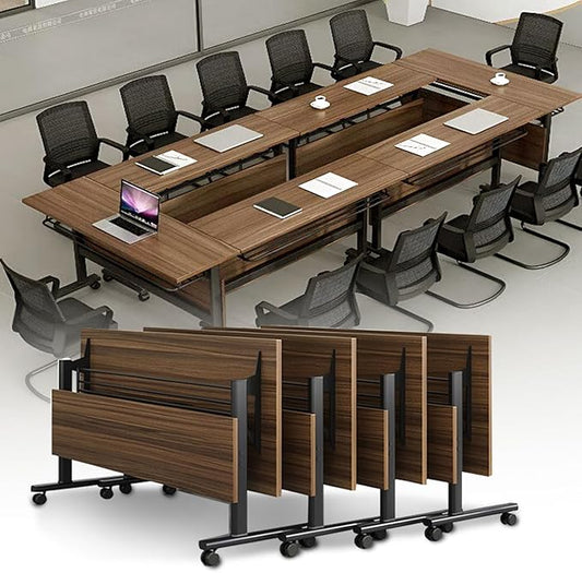 Folding Conference Table, Mobile Office Conference Room Tables by Unknown