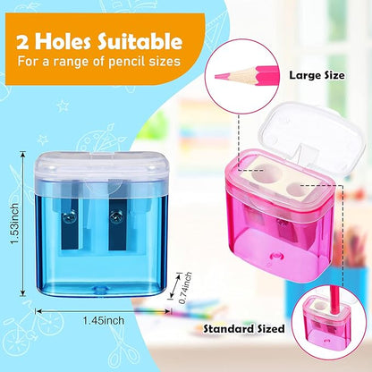Teling 660 Pcs Manual Pencil Sharpeners Bulk Handheld Dual Holes Pencil - Image 2