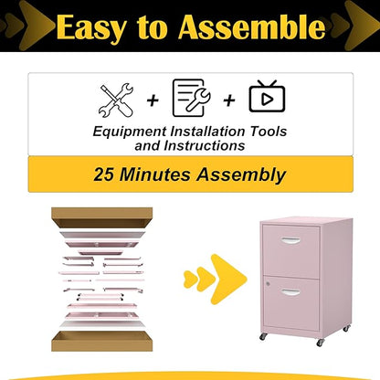 SteeLoong 2 Drawer File Cabinet - Image 6
