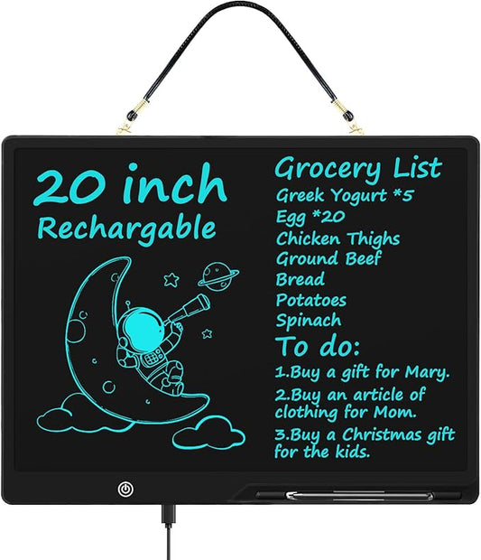 20 Inch LCD Writing Tablet for Kids, Extra-Large Drawing Tablet for Adults by QIAOBUQI