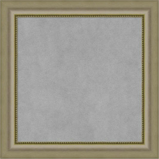 Amanti Art Silver Framed Magnetic Board 25x25 Medium Vision Board by AmantiArt