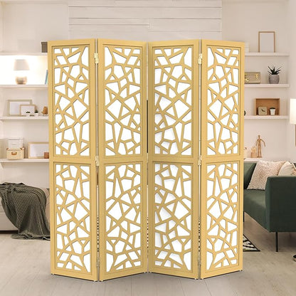 VINGLI 70'' H Room Divider, Non-Woven Fabric Privacy Screen, Indoor Partition - Image 8