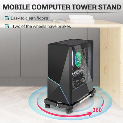 Liitrton Mobile CPU Stand Adjustable Computer Tower Stand - Image 3