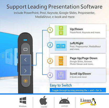 Norwii Rechargeable Bluetooth Presentation Clicker - Image 6
