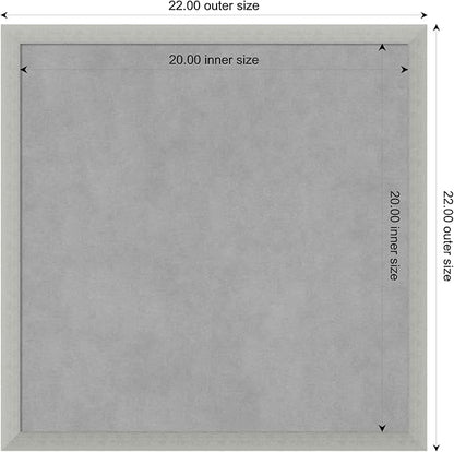 Amanti Art Silver Framed Magnetic Board 22x22 Medium Vision Board - Image 4