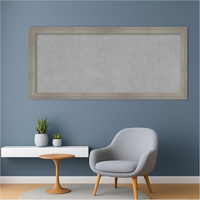 Amanti Art Grey Framed Magnetic Board 24x52 Oversize Vision Board - Image 5
